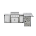 RTA Outdoor Living G7 L-Shape Refrigeration Island with Storage Bar