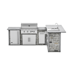 RTA Outdoor Living G7 L-Shape Refrigeration Island with Refreshment Center Bar