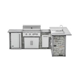 RTA Outdoor Living G7 L-Shape Refrigeration Island with Refreshment Center Bar