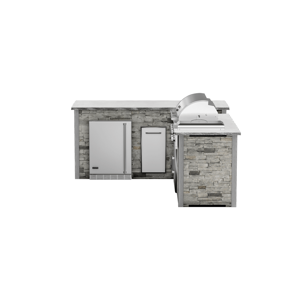 Stacked Stone Gray, Left