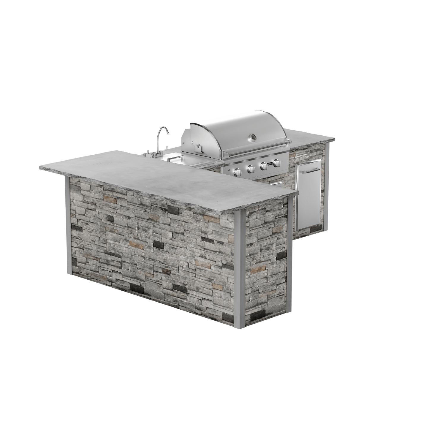 Stacked Stone Gray, Left