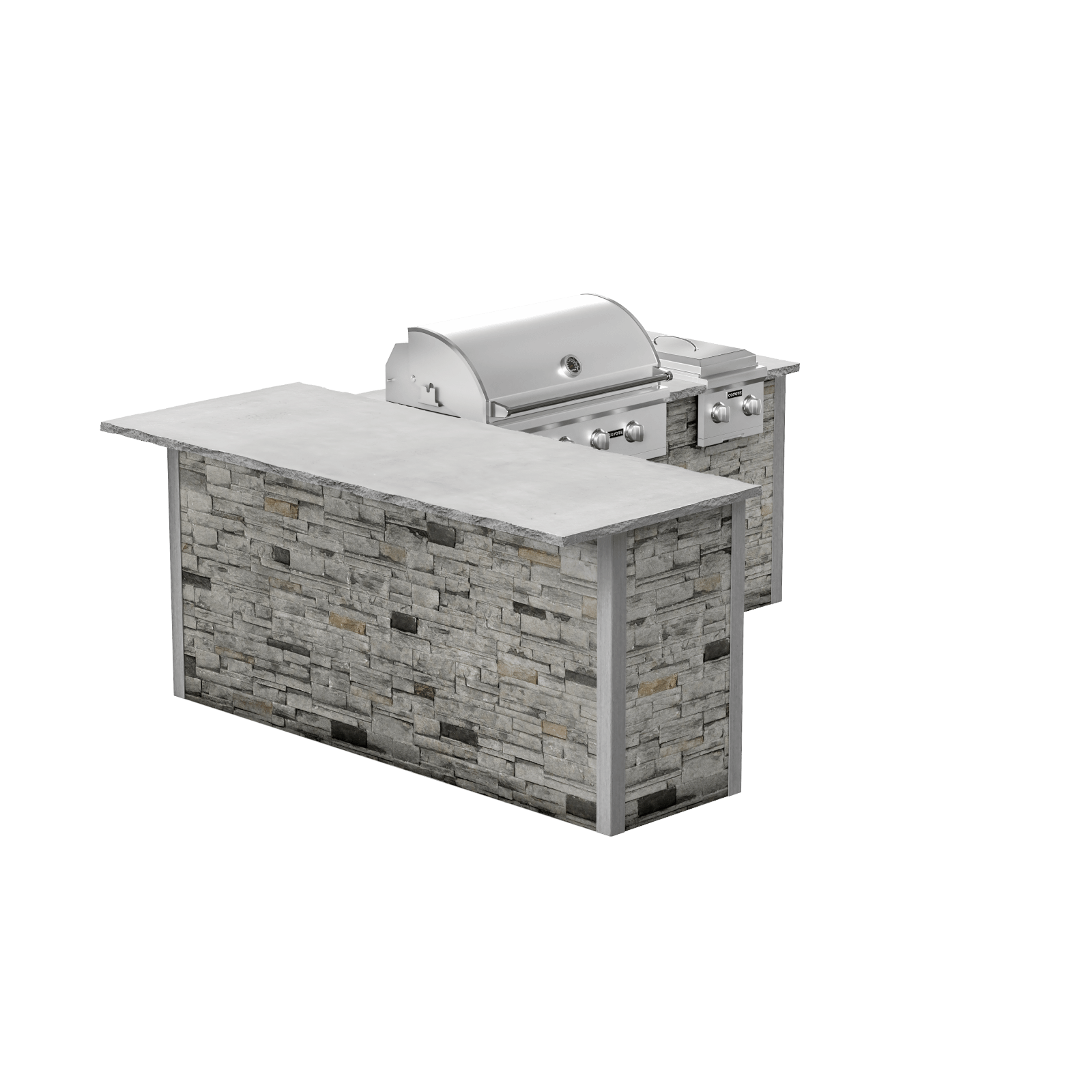 Stacked Stone Gray, Left