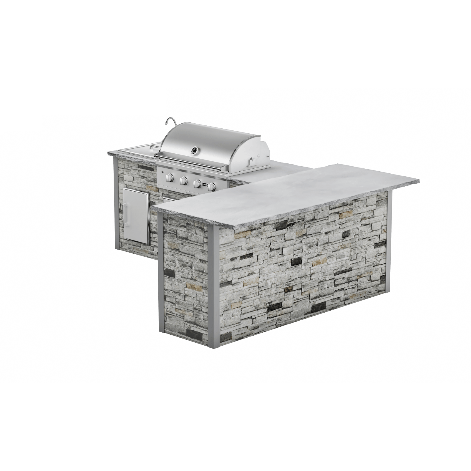 Stacked Stone Gray, Right