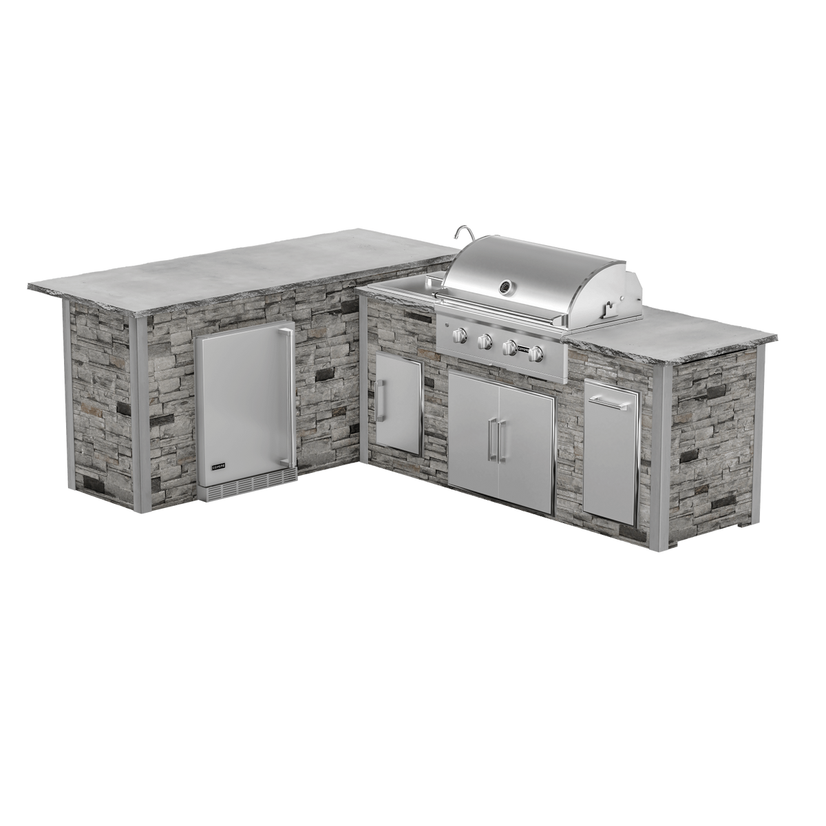 Stacked Stone Gray, Left