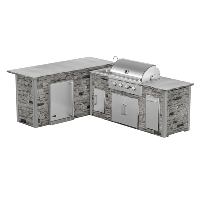 Stacked Stone Gray, Left