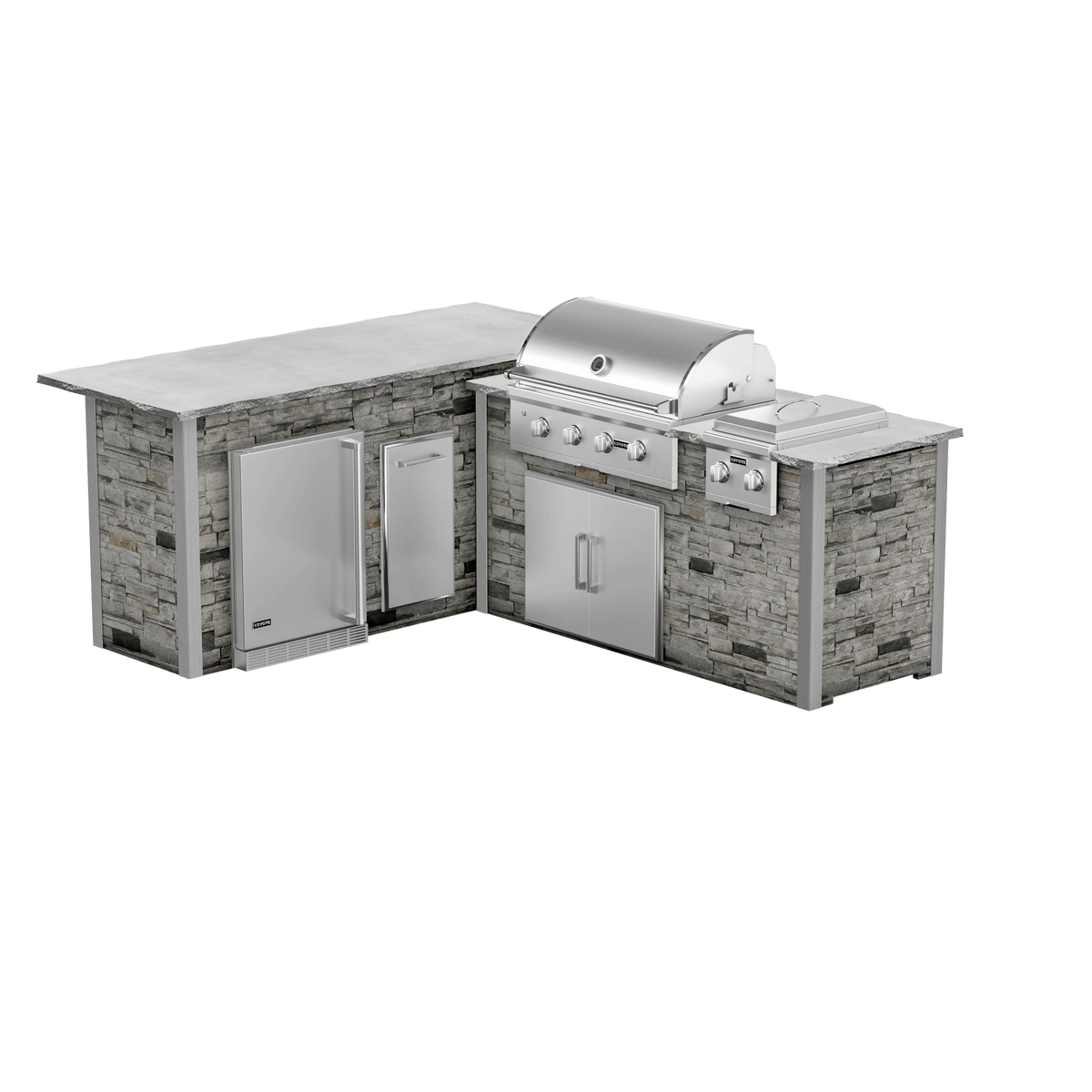 Stacked Stone Gray, Left