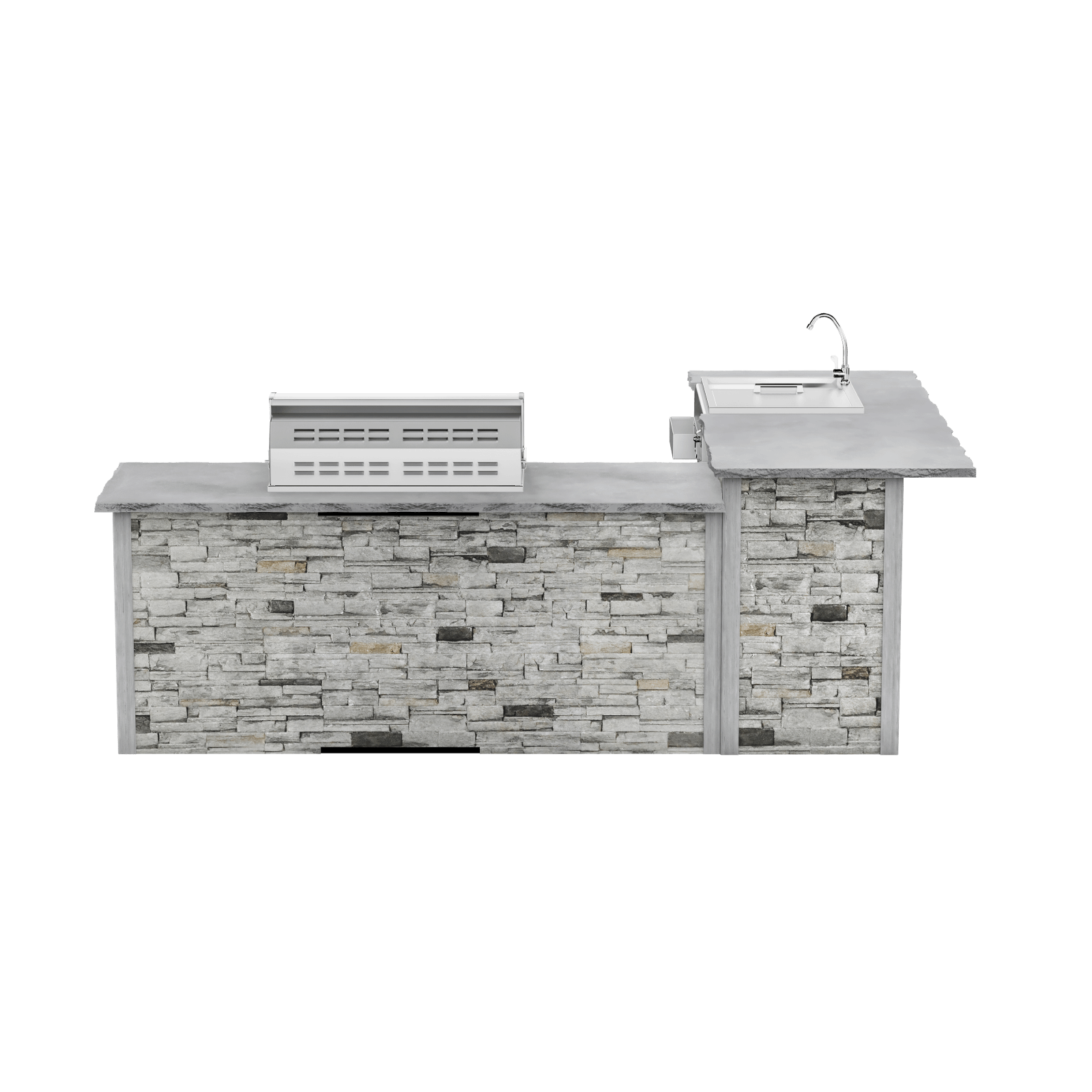 Stacked Stone Gray, Left