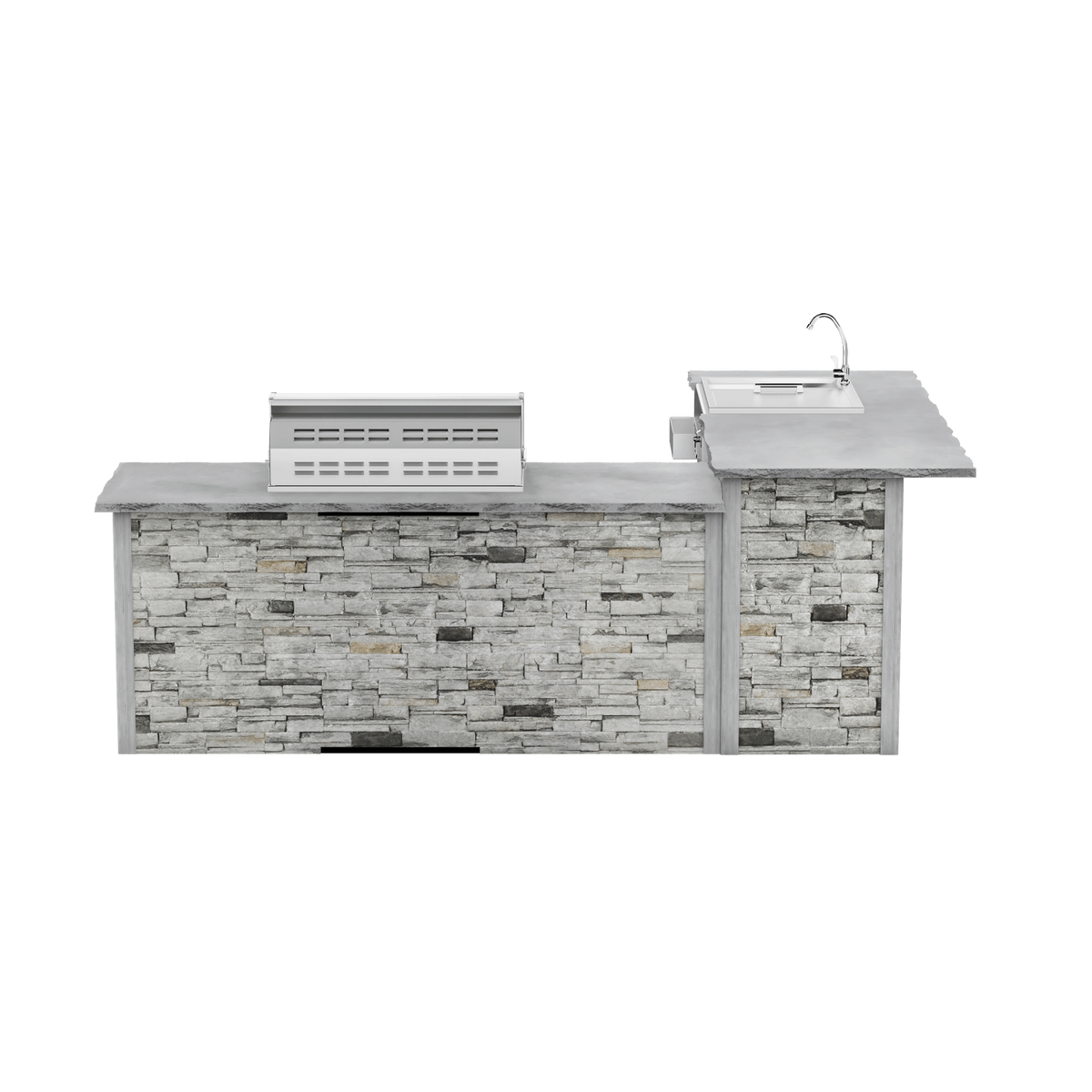 Stacked Stone Gray, Left