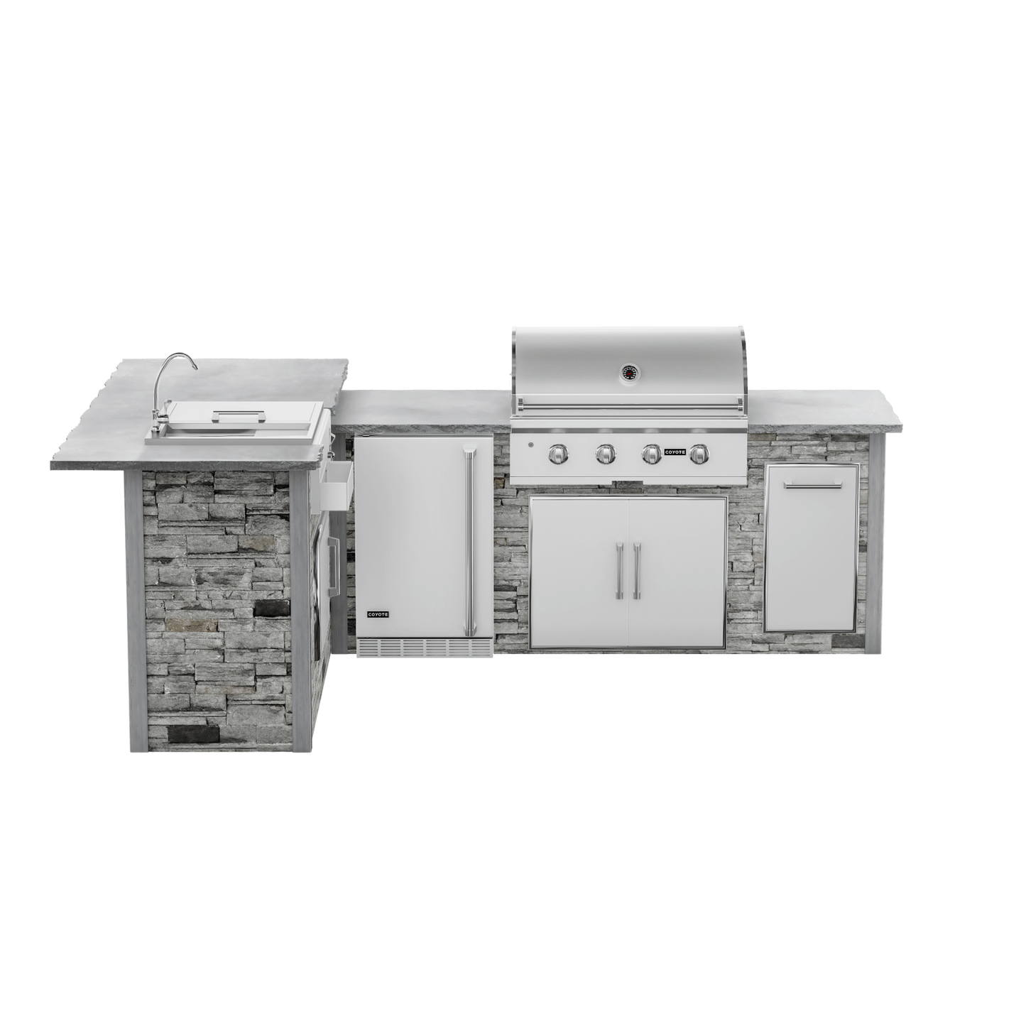 Stacked Stone Gray, Left