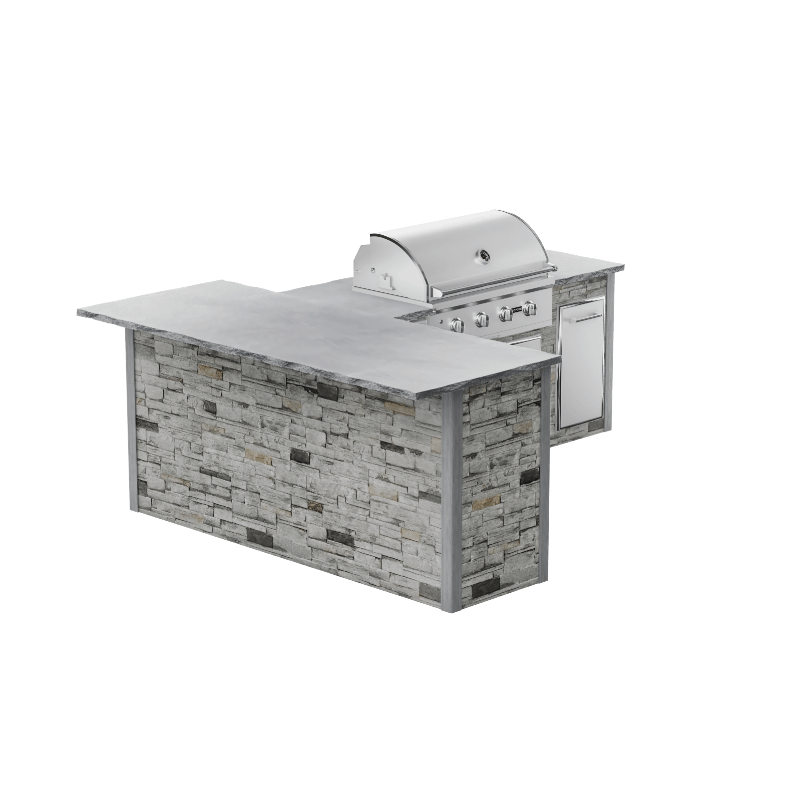 Stacked Stone Gray, Left