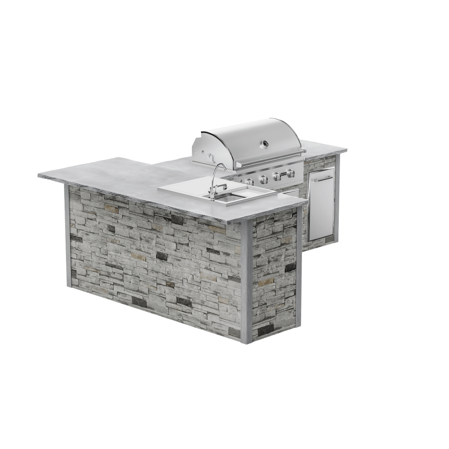 Stacked Stone Gray, Left