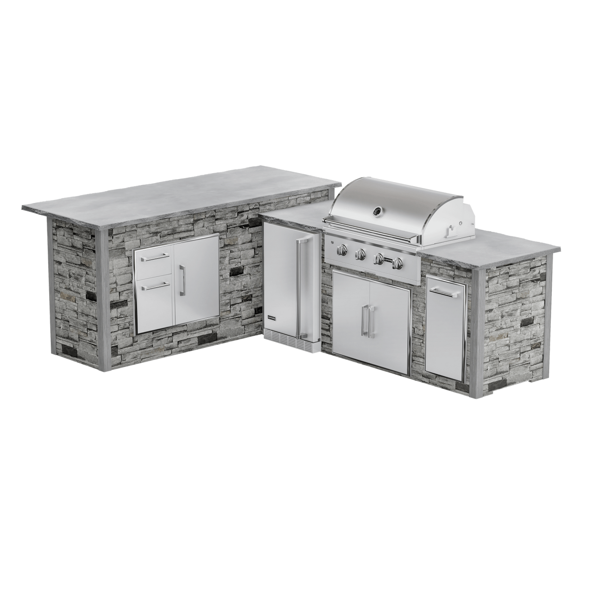 Stacked Stone Gray, Left