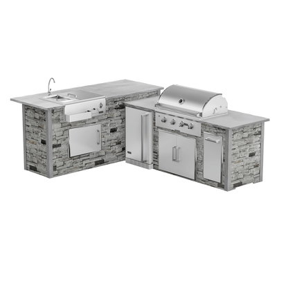 Stacked Stone Gray, Left