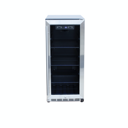 Summerset 15 Inch 3.2C Outdoor Rated Fridge with Glass Door SSRFR-15G