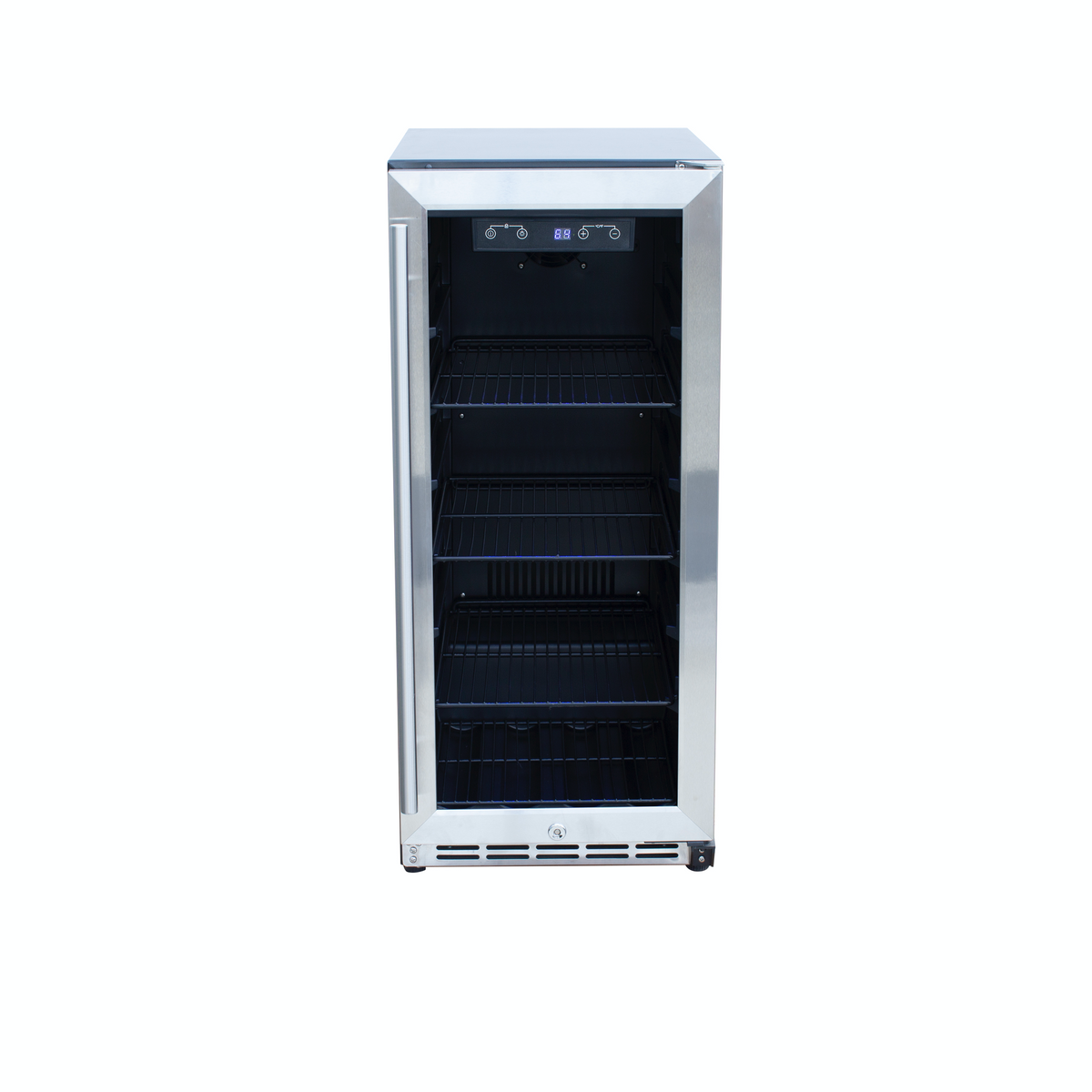 Summerset 15 Inch 3.2C Outdoor Rated Fridge with Glass Door SSRFR-15G - BetterPatio.com