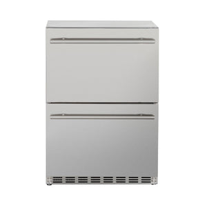 Summerset 24 Inch 5.3c Deluxe Outdoor Rated 2-Drawer Refrigerator SSRFR-24DR2 - BetterPatio.com