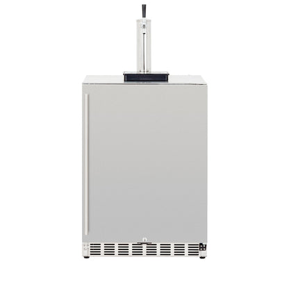 Summerset 24 Inch 6.6c Deluxe Outdoor Rated Kegerator Single Tower SSRFR-24DK1 - BetterPatio.com