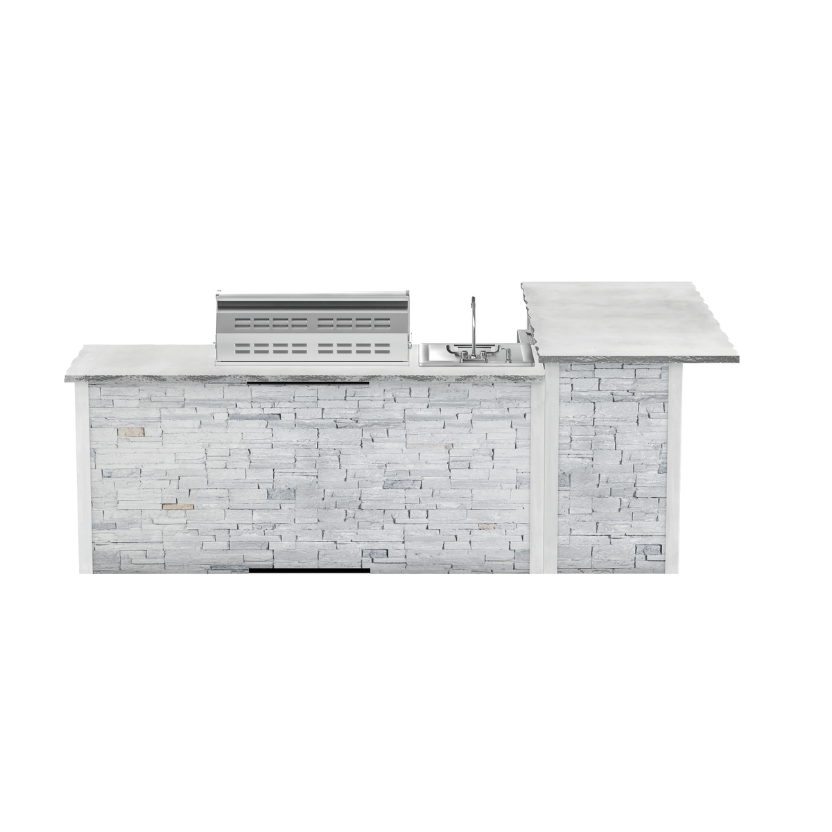 Stacked Stone White, Left