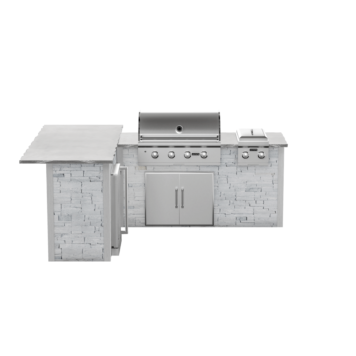 Stacked Stone White, Left
