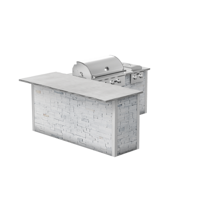 Stacked Stone White, Left
