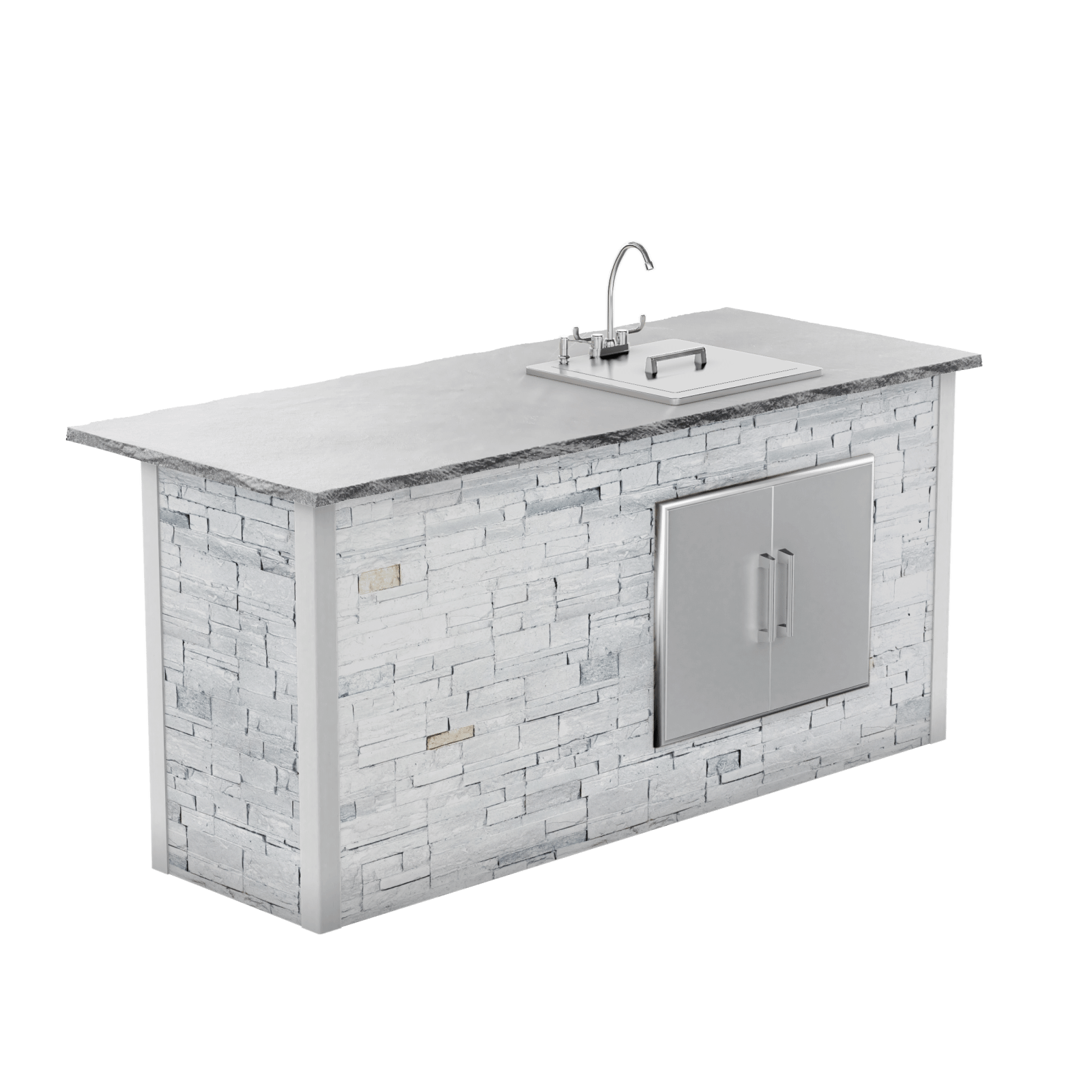 Stacked Stone White