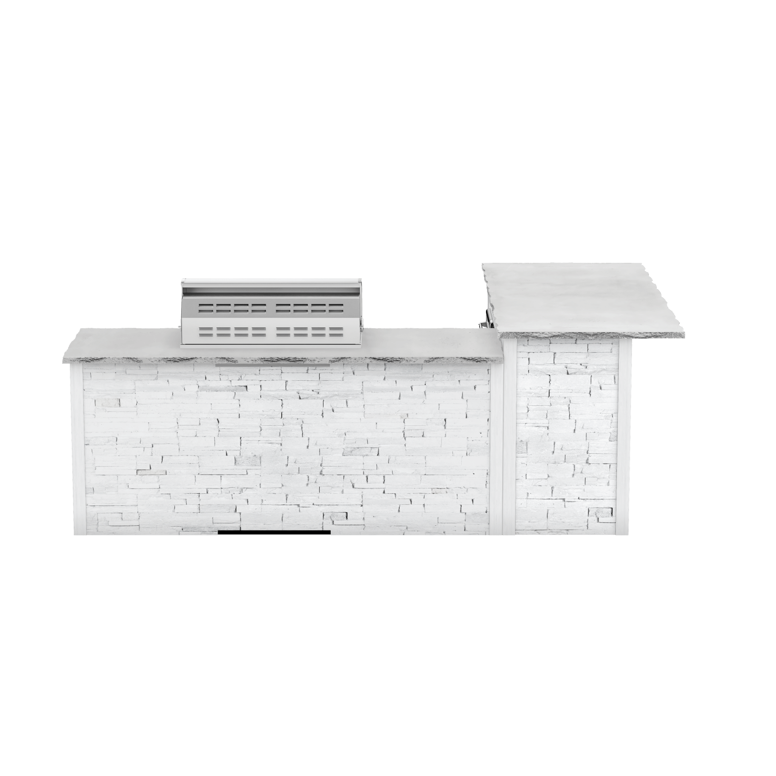 Stacked Stone White, Left