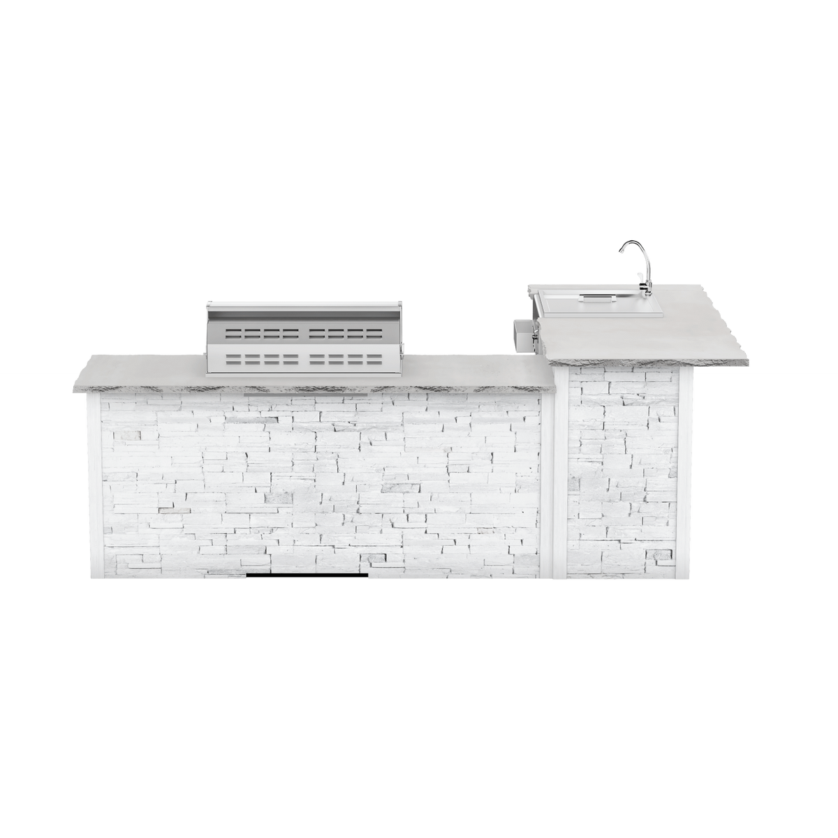 Stacked Stone White, Left
