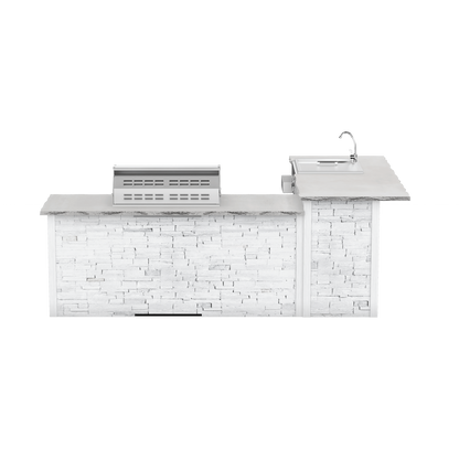 Stacked Stone White, Left