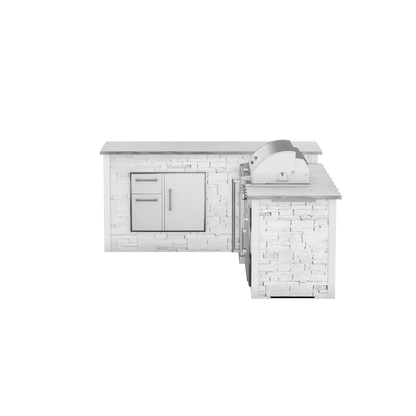 Stacked Stone White, Left