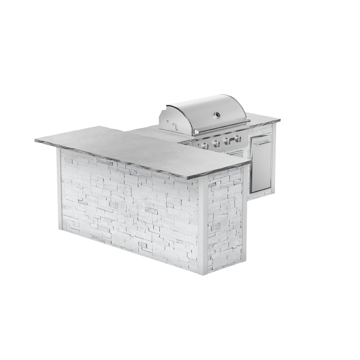 Stacked Stone White, Left