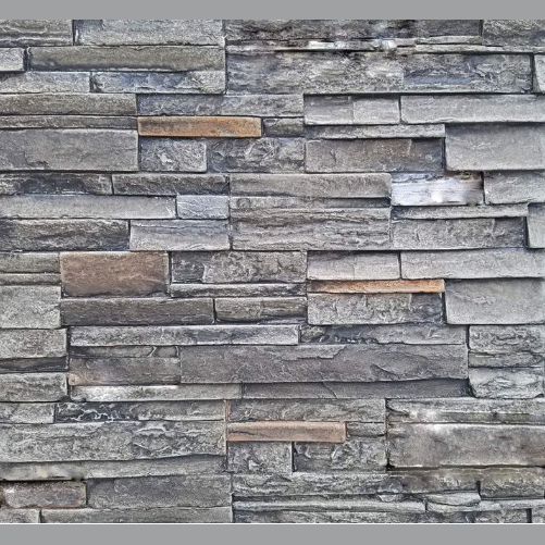 RTA Outdoor Living Square Gas Fire Pit and Stacked Stone and Stone Gray RTAF-F3-G-SG - BetterPatio.com