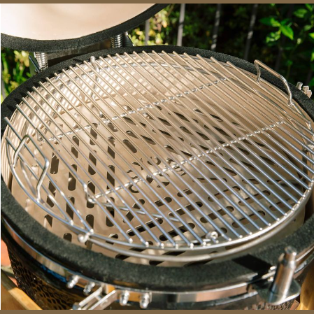 RTA Outdoor Living Built In Asado Stand and Stacked Stone and Stone Gray RTAC-K3-SG - BetterPatio.com