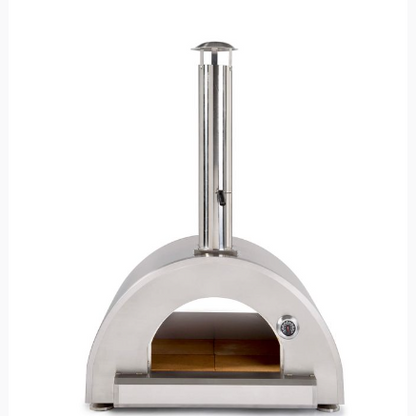 RTA Outdoor Living Wood Fired Pizza Oven Stand Stacked Stone and Stone Gray RTAP-P3-SG - BetterPatio.com