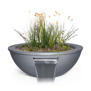 The Outdoor Plus 27" Sedona Powder Coated Planter & Water Bowl