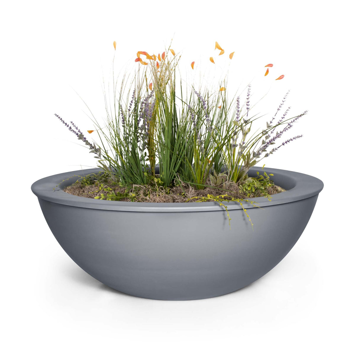 The Outdoor Plus 27&quot; Sedona Powder Coated Planter Bowl