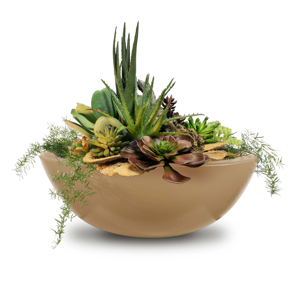 The Outdoor Plus 33" Sedona GFRC Planter Bowl