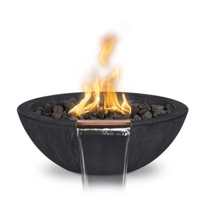The Outdoor Plus 27" Sedona Wood Grain Fire and Water Bowl