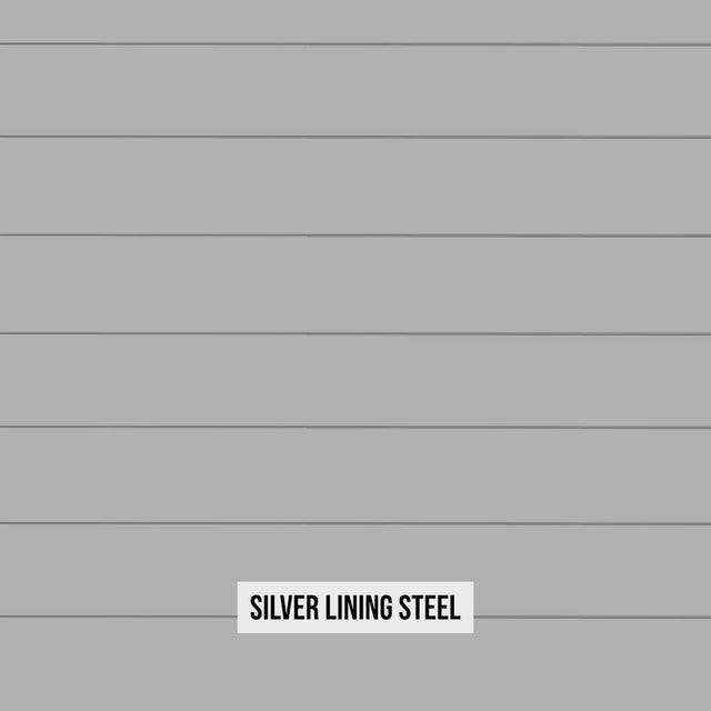 BetterPatio Mountain Series 6 Ft Outdoor Island TrueFlame Griddle Fridge - Silver Lining Steel