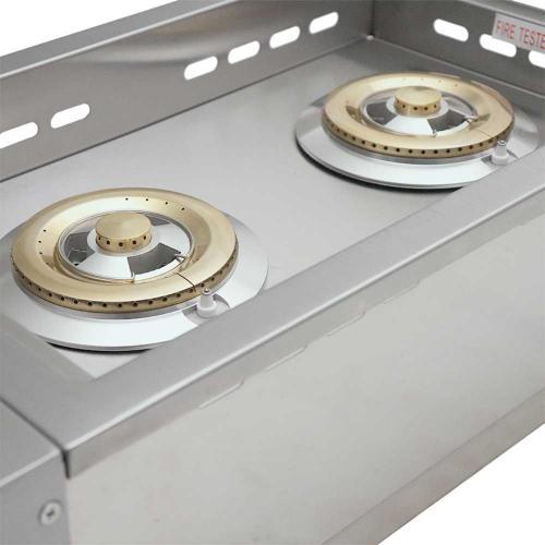 Summerset Sizzler Pro SIZPROSB2 - 24000 BTU propane double side burner with LED stainless lid