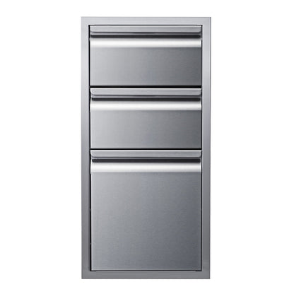 Memphis Wood Fire Grills Three Drawer Stack 15 inch - BetterPatio.com