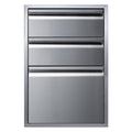 Memphis Wood Fire Grills Three Drawer Stack 21 inch