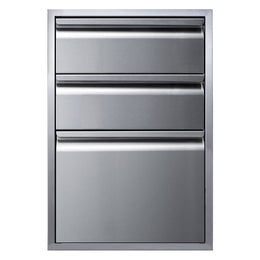 Memphis Wood Fire Grills Three Drawer Stack 21 inch