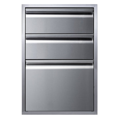 Memphis Wood Fire Grills Three Drawer Stack 21 inch - BetterPatio.com