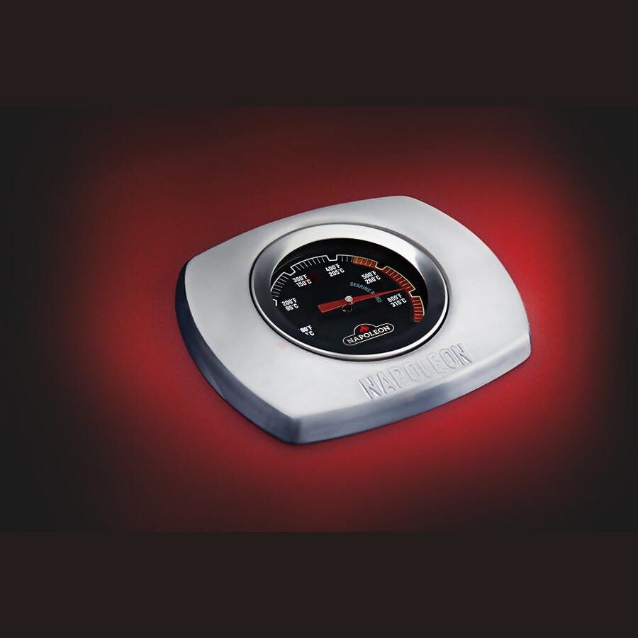 Napoleon TravelQ 285 with Griddle - ACCU-PROBE temperature gauge detail