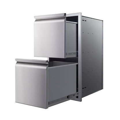 Memphis Wood Fire Grills Two Drawer Stack 15 inch - BetterPatio.com