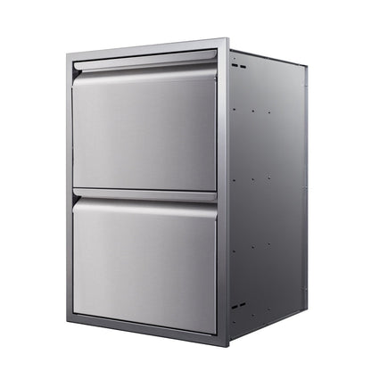 Memphis Wood Fire Grills Two Drawer Stack 21 inch - BetterPatio.com
