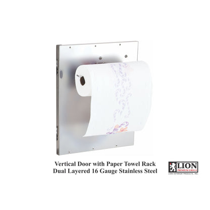 Vertical Door with Towel Rack