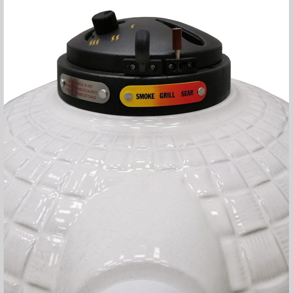 Vision Grills Elite Series XR402 Deluxe Kamado White - AP1-T11 - BetterPatio.com