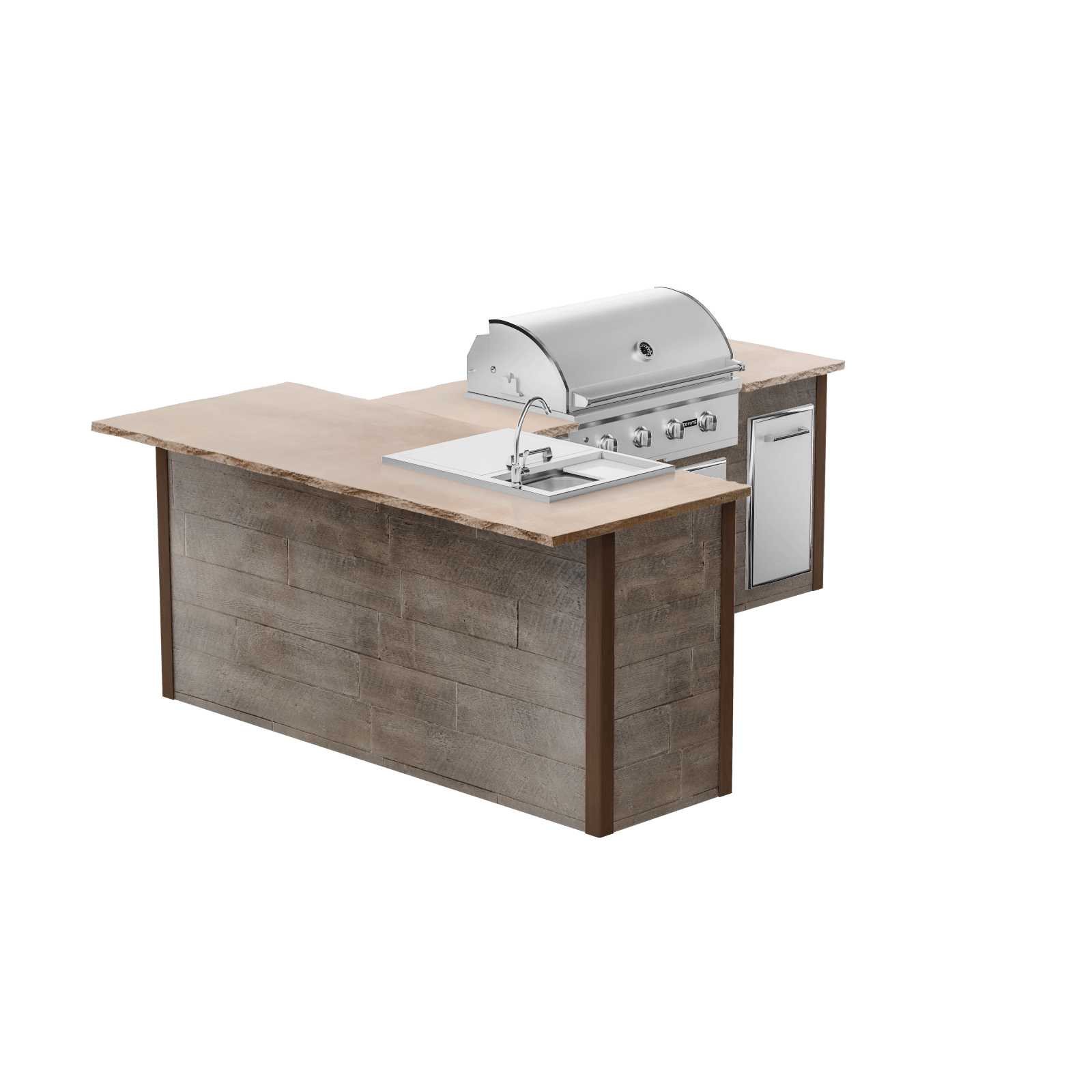 Weathered Wood Brown, Left