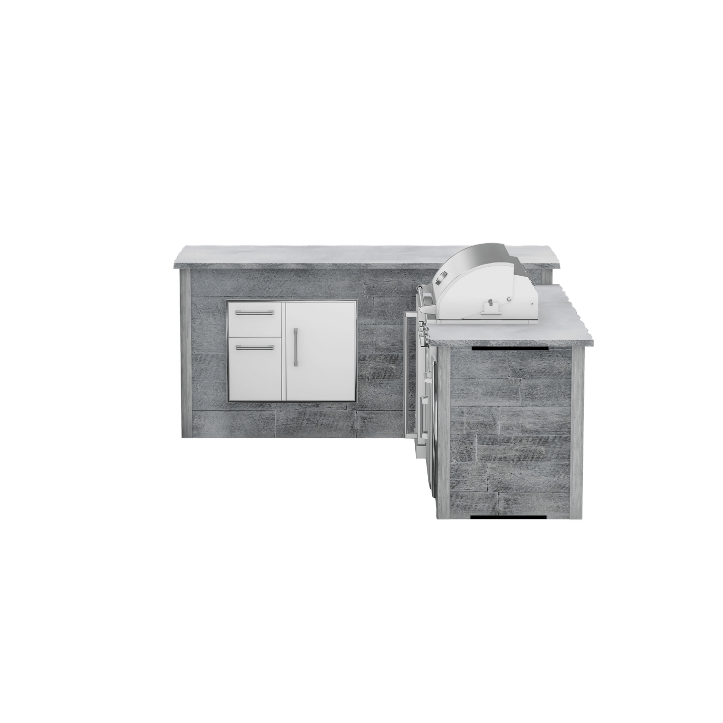Weathered Wood Gray, Left